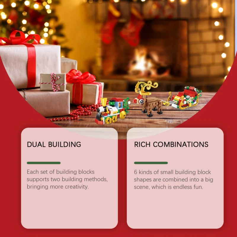 Dowmoo 24-Block Christmas Building Blocks Blind Box Set - Image 3