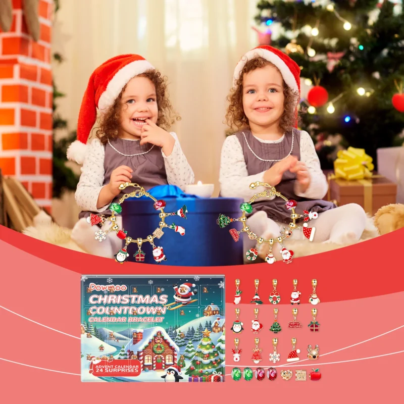 Dowmoo 24-Day Christmas Advent Calendar Bracelet DIY Kit - Image 2