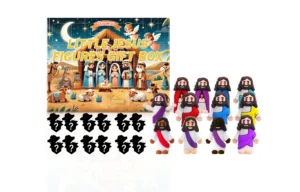 Dowmoo 24 Grid Easter Blind Box Display with Mini Statues
