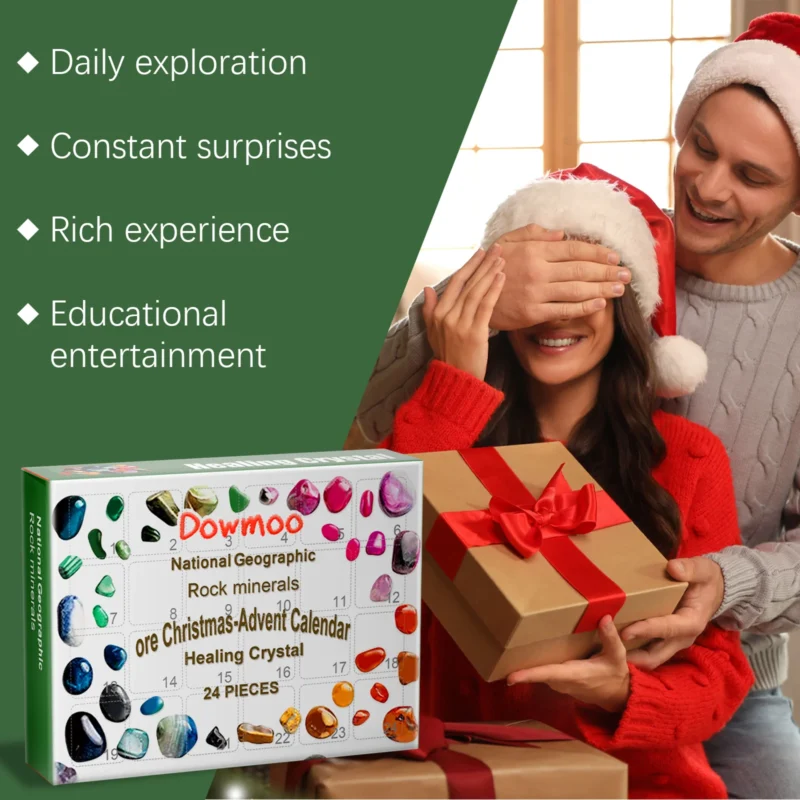 Dowmoo 24 Grid Ore Blind Box Christmas Countdown Surprise Gift - Image 3