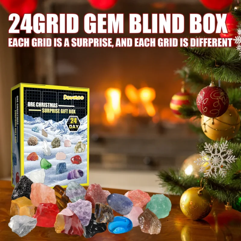 Dowmoo 24 Grid Ore Blind Box - Christmas Advent Calendar Toy Gifts - Image 2