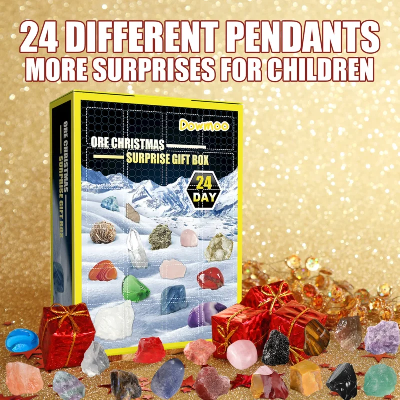 Dowmoo 24 Grid Ore Blind Box - Christmas Advent Calendar Toy Gifts - Image 4