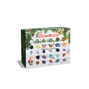 Dowmoo 24-Day Mineral Advent Calendar: Geology Educational Gift Box