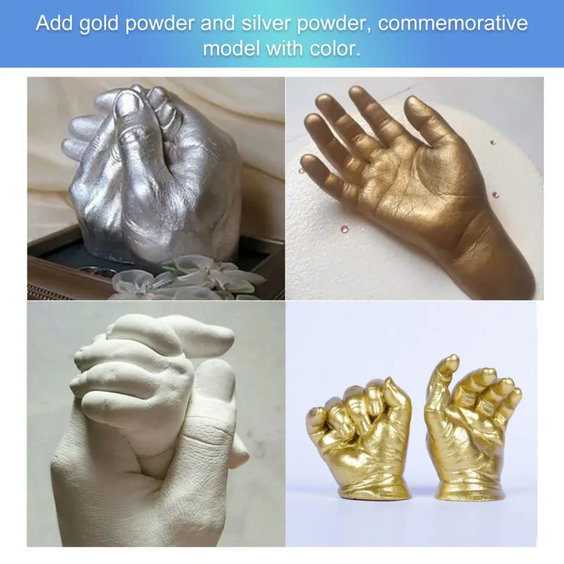 Dowmoo 3D Handmade Hand and Foot Plaster Casting Kit for Memories - Image 4
