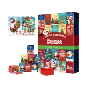 Dowmoo Christmas Advent Calendar Jigsaw Puzzle - Creative Gift Box