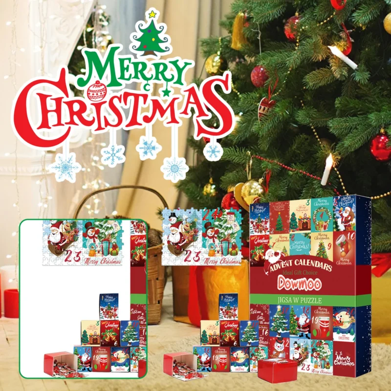 Dowmoo Christmas Advent Calendar Jigsaw Puzzle - Creative Gift Box - Image 2