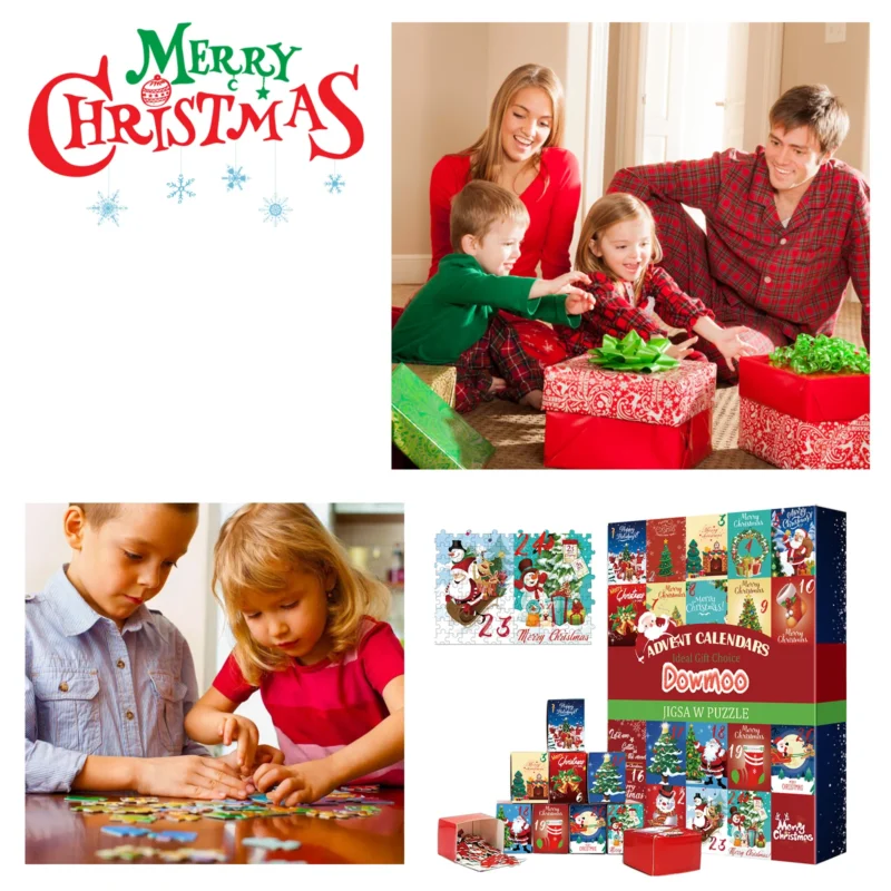 Dowmoo Christmas Advent Calendar Jigsaw Puzzle - Creative Gift Box - Image 4