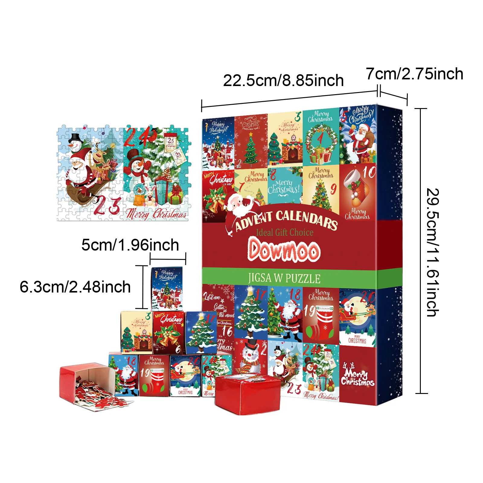dowmoo advent calendars jigsaw puzzle DOG01 A002 24 MX1 1404