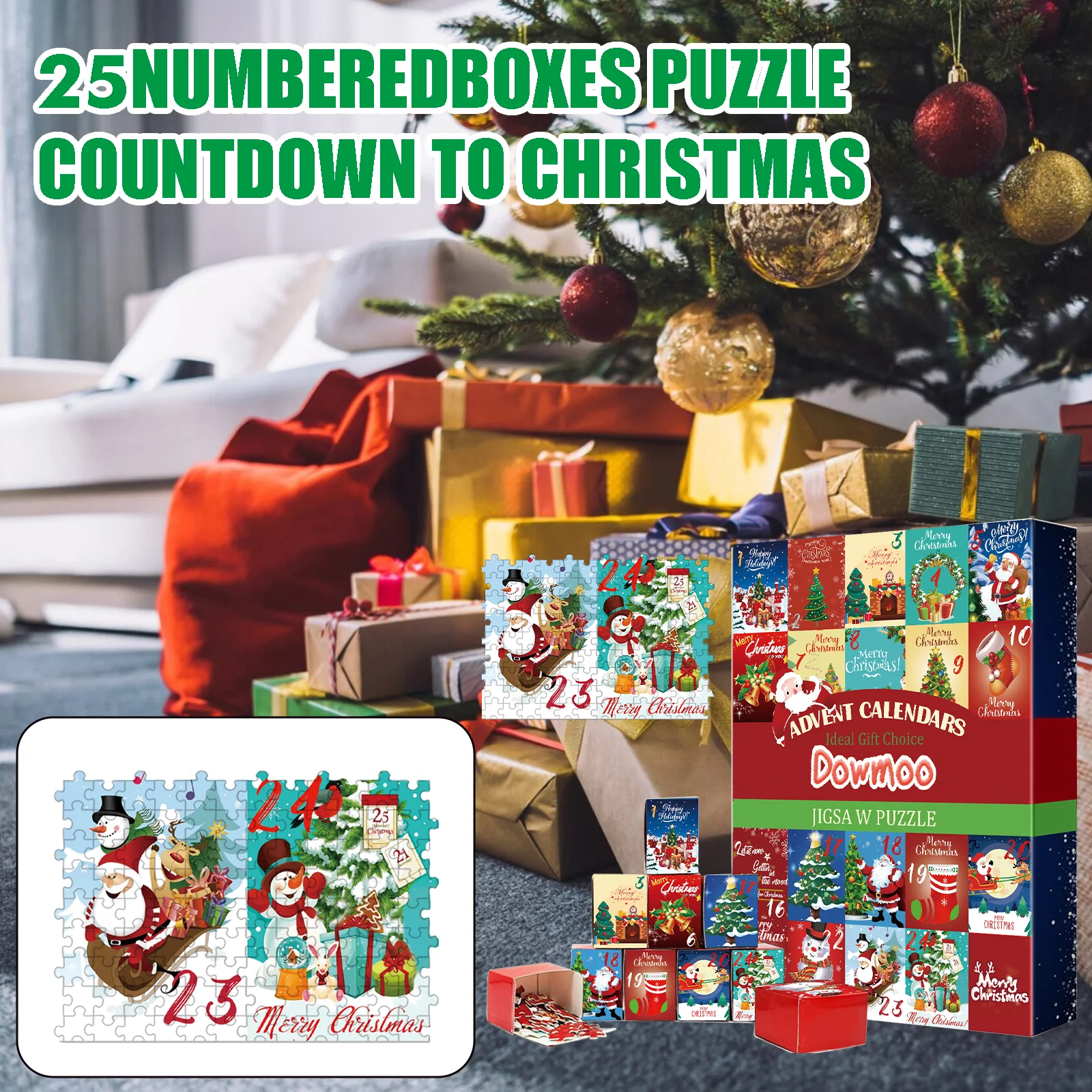 dowmoo advent calendars jigsaw puzzle DOG01 A002 24 MX1 1409