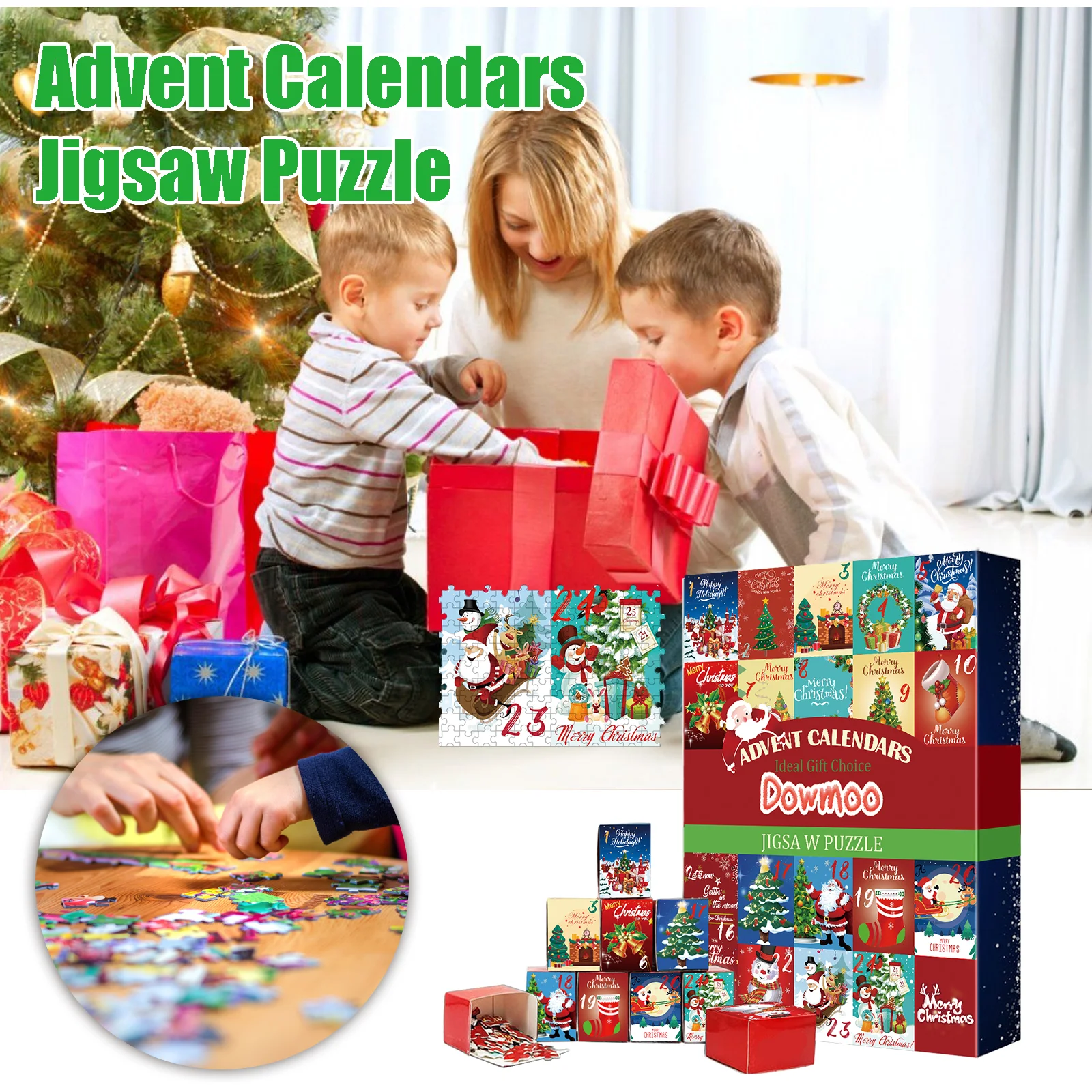 dowmoo advent calendars jigsaw puzzle DOG01 A002 24 MX1 1411