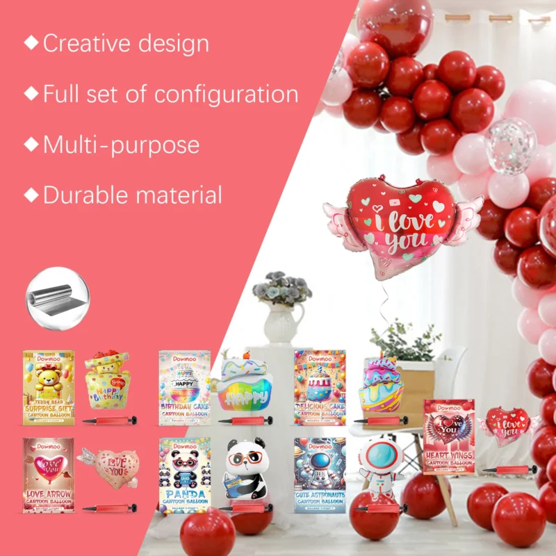 Dowmoo Ambience Balloon Set for Valentine's Day, Proposals, Anniversaries, Birthdays - Image 9