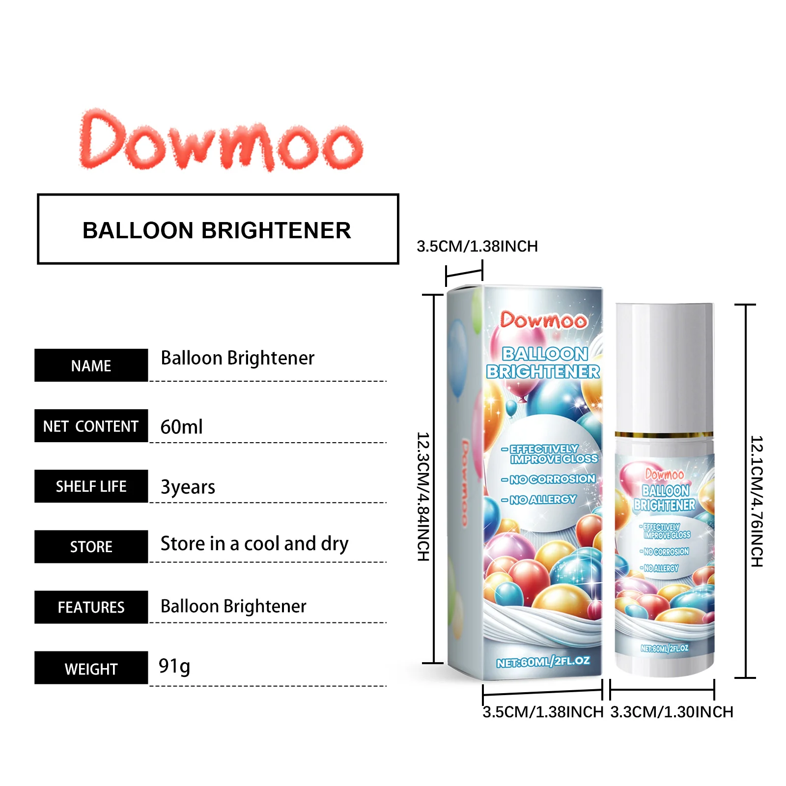 dowmoo balloon decoration brightener DOD01 A012 60 BU1 872