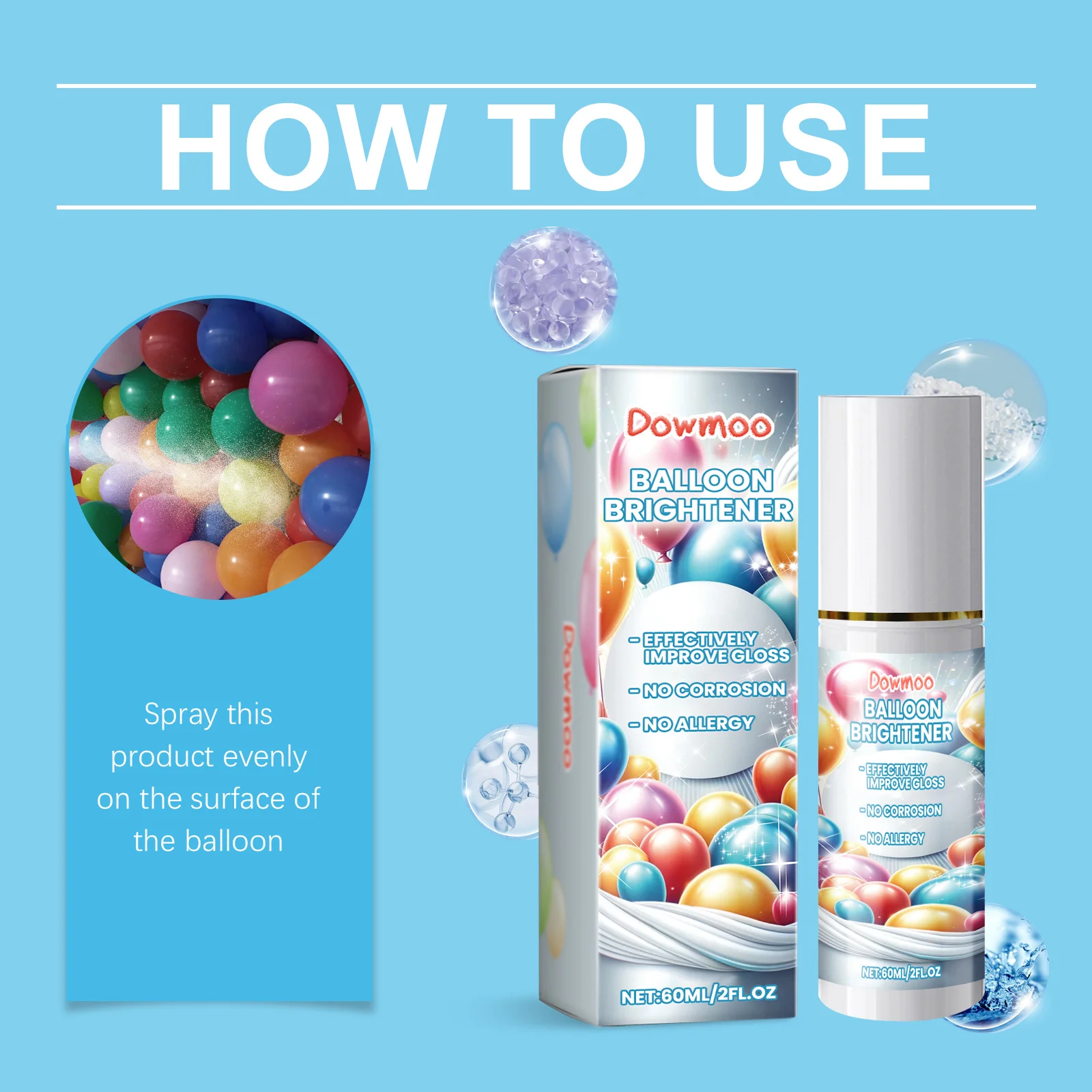 dowmoo balloon decoration brightener DOD01 A012 60 BU1 875