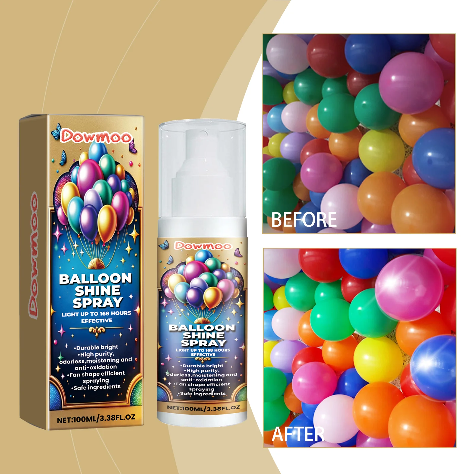 dowmoo balloon gloss spray shine DOD01 A011 100 BU1 917