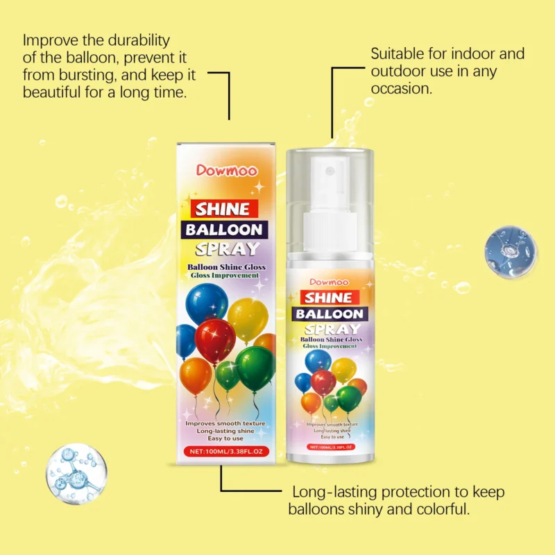 Dowmoo Balloon Glossy Spray for Party Decorations - Image 4