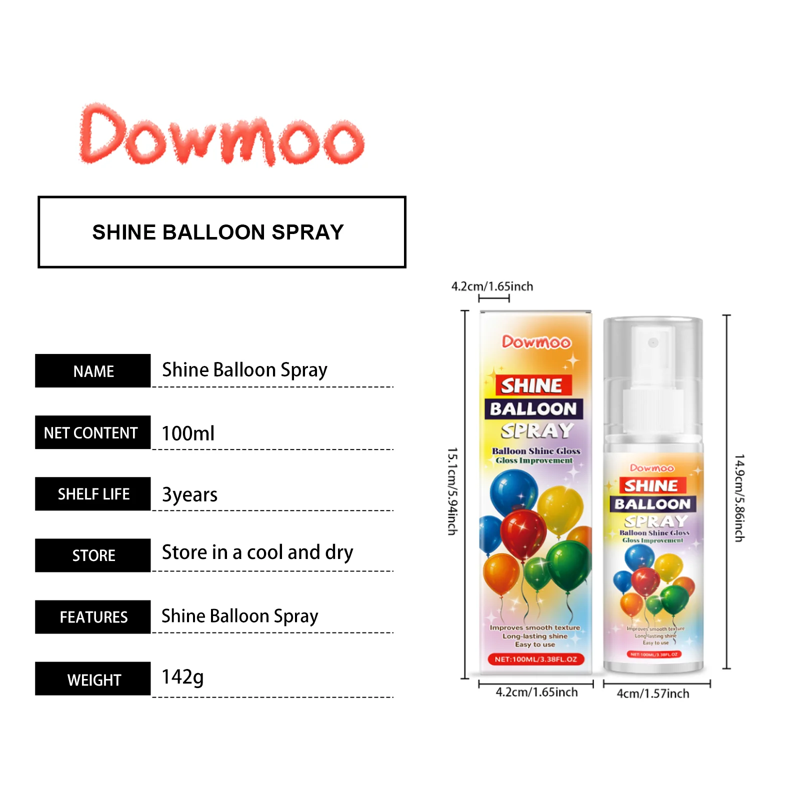 dowmoo balloon glossy spray DO H02 0028 01 115