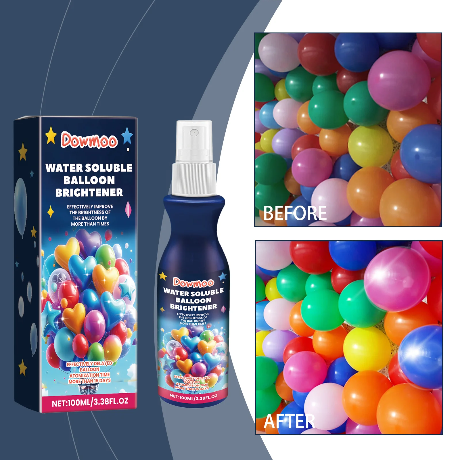 dowmoo balloon highlighter spray polish DOD01 A010 100 BU1 902