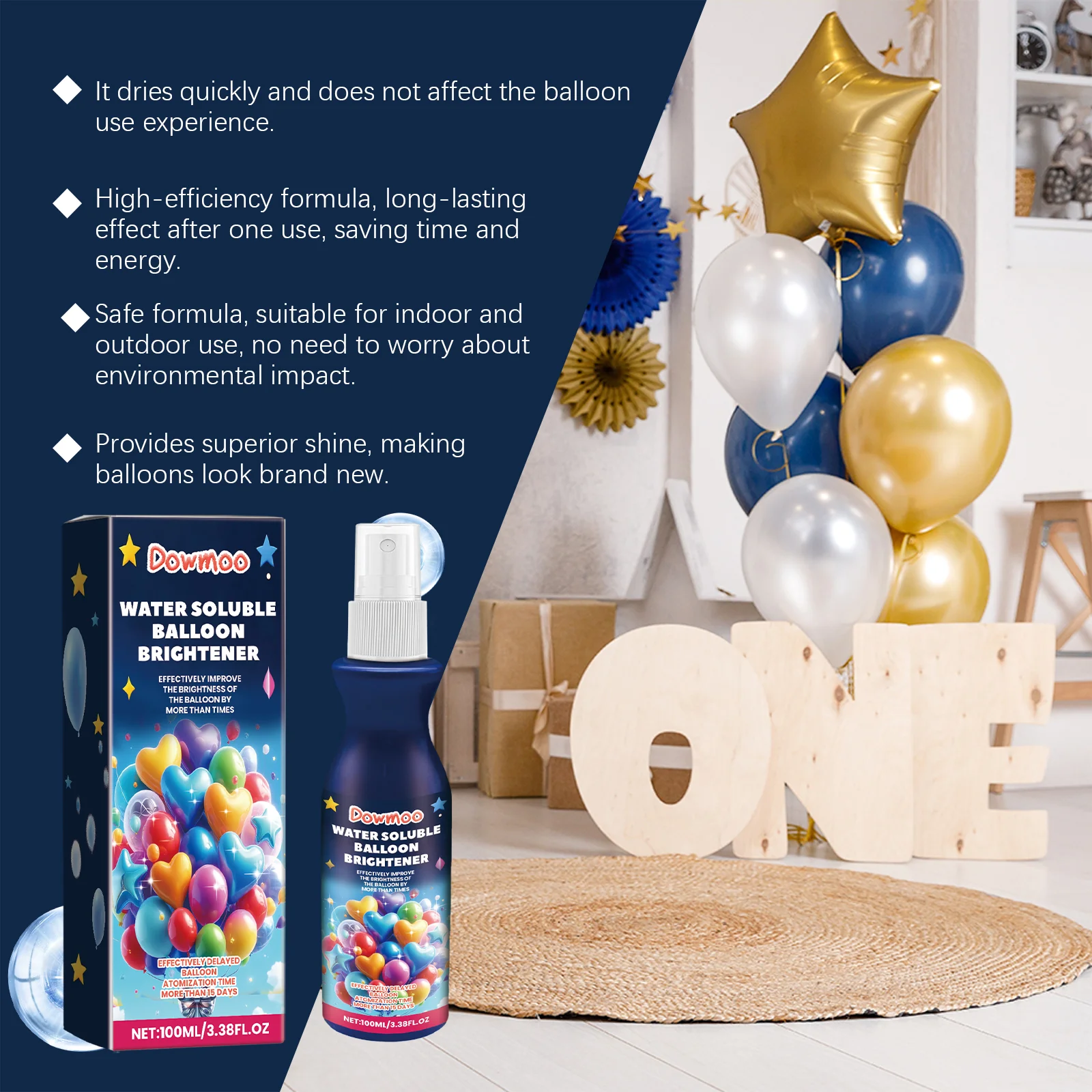 dowmoo balloon highlighter spray polish DOD01 A010 100 BU1 905