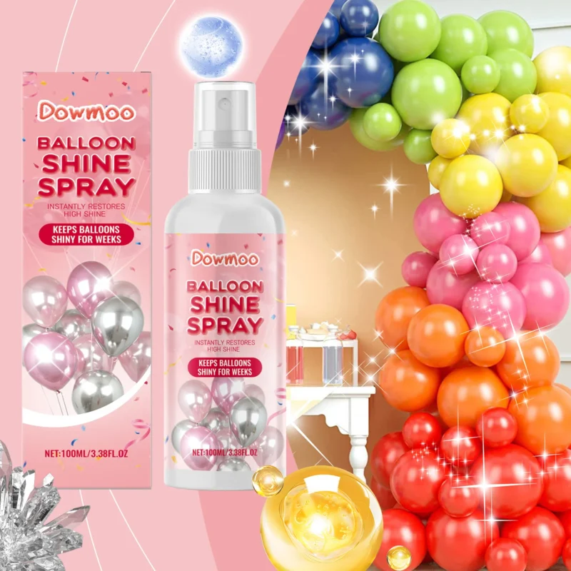 Dowmoo Balloon Shine Spray for Glossy Latex Balloons - Easy Application - Image 2