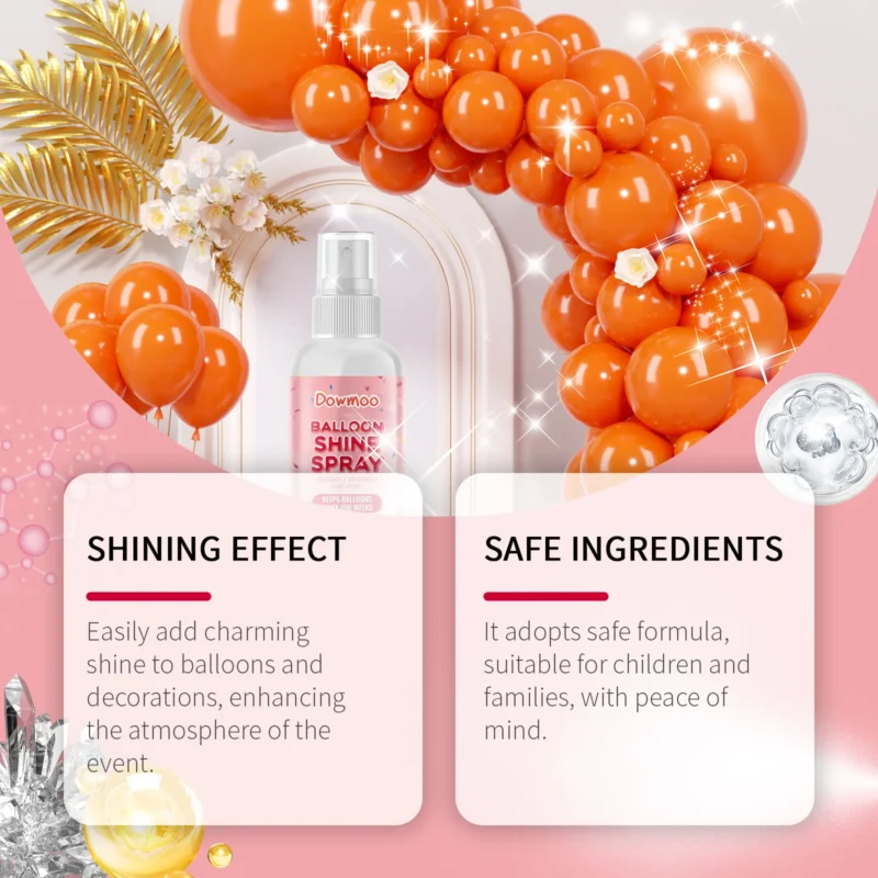 Dowmoo Balloon Shine Spray for Glossy Latex Balloons - Easy Application - Image 3