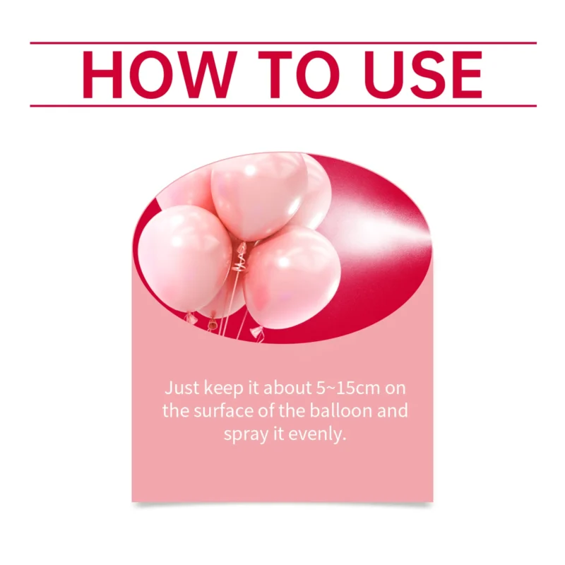 Dowmoo Balloon Shine Spray for Glossy Latex Balloons - Easy Application - Image 6