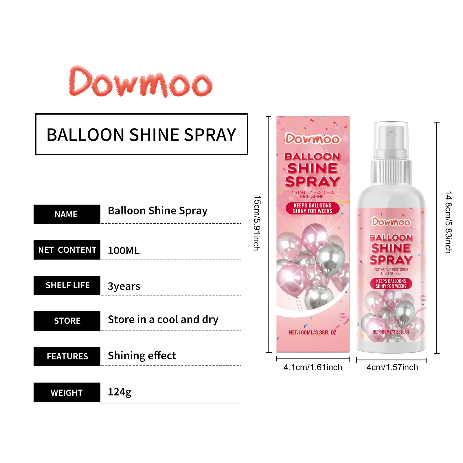 dowmoo balloon shine spray DO D01 0025 01 200