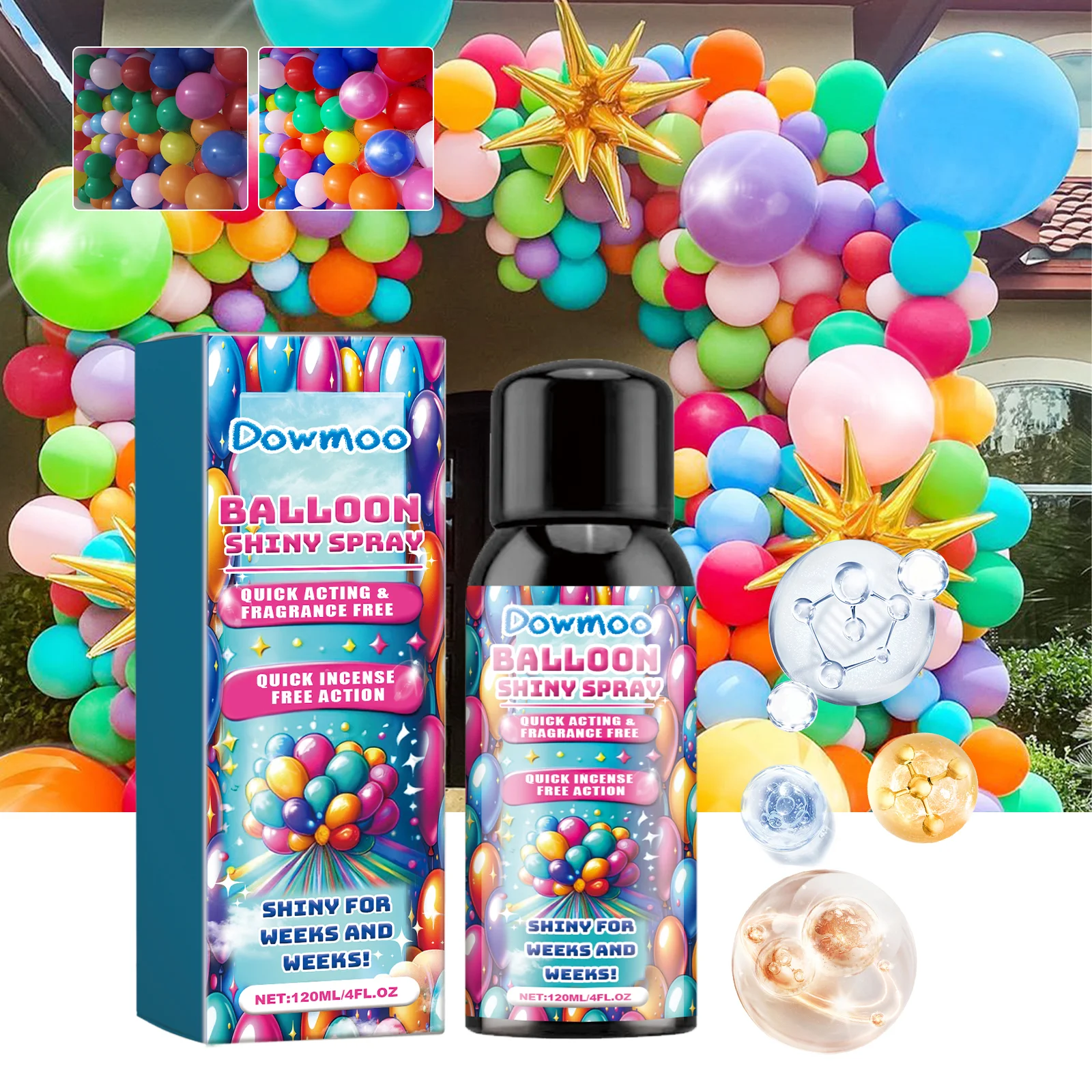 dowmoo balloon shiny spray luster DOD01 A002 120 BU1 1180