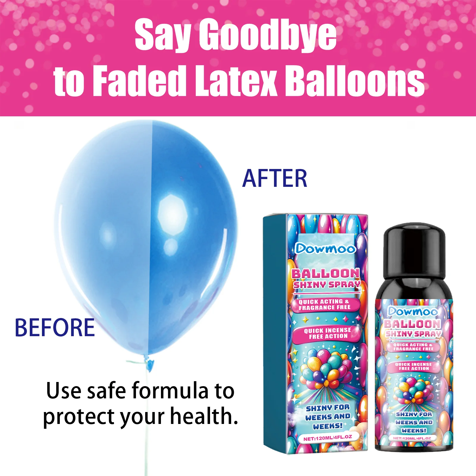 dowmoo balloon shiny spray luster DOD01 A002 120 BU1 1182