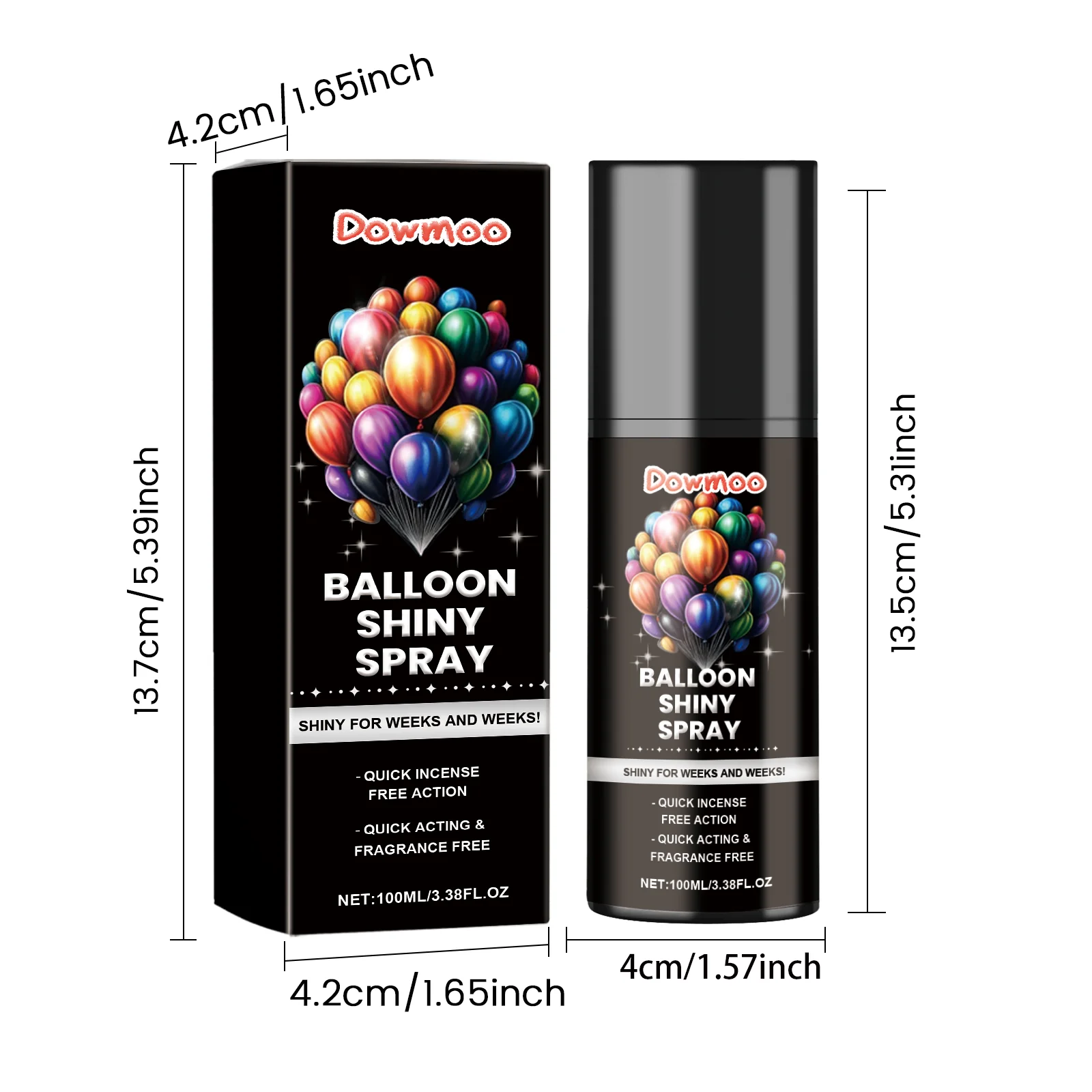 dowmoo balloon shiny spray safe DOD01 A004 100 BK1 1137