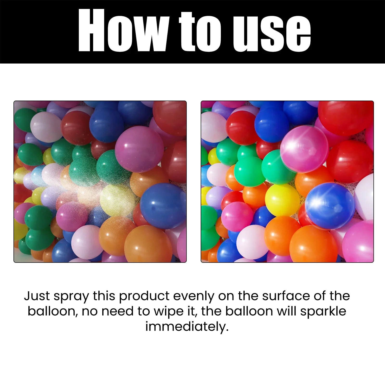 dowmoo balloon shiny spray safe DOD01 A004 100 BK1 1139