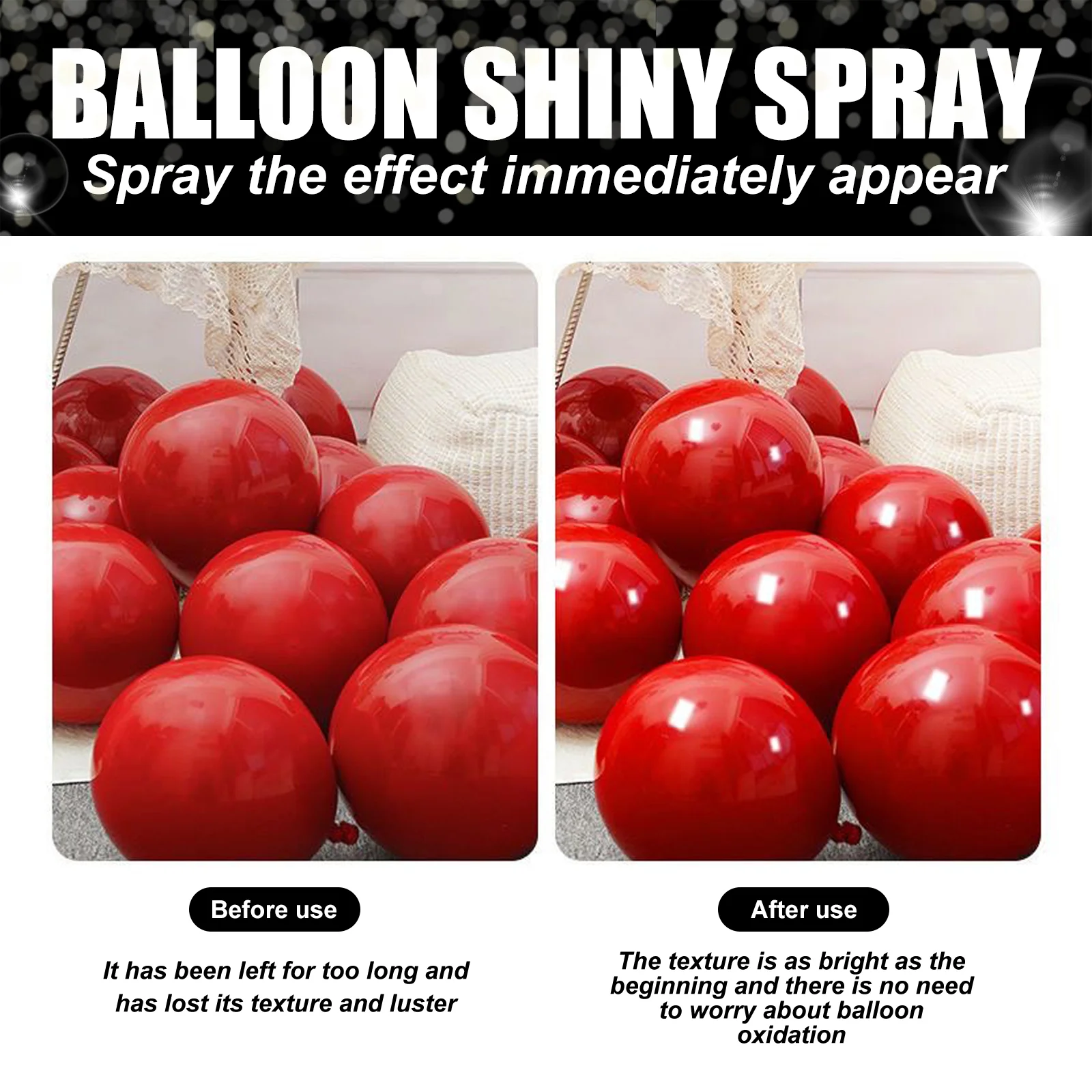 dowmoo balloon shiny spray safe DOD01 A004 100 BK1 1144