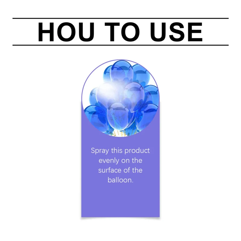 Dowmoo Balloon Sparkle Spray for Shine & Surface Texture - Image 6
