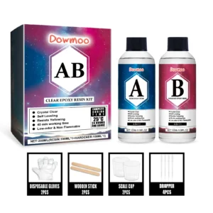 Dowmoo Crystal Clear Epoxy Resin Kit for Casting - Yellowing Resistant