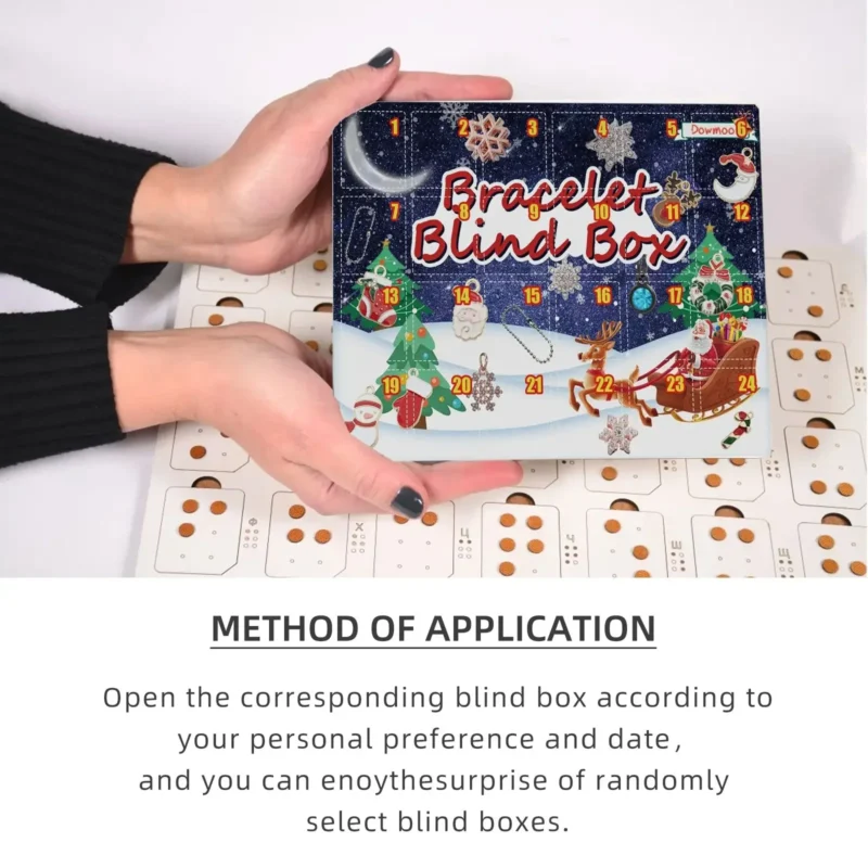 Dowmoo Christmas DIY Bracelet Advent Calendar Blind Box - 24 Grids - Image 6