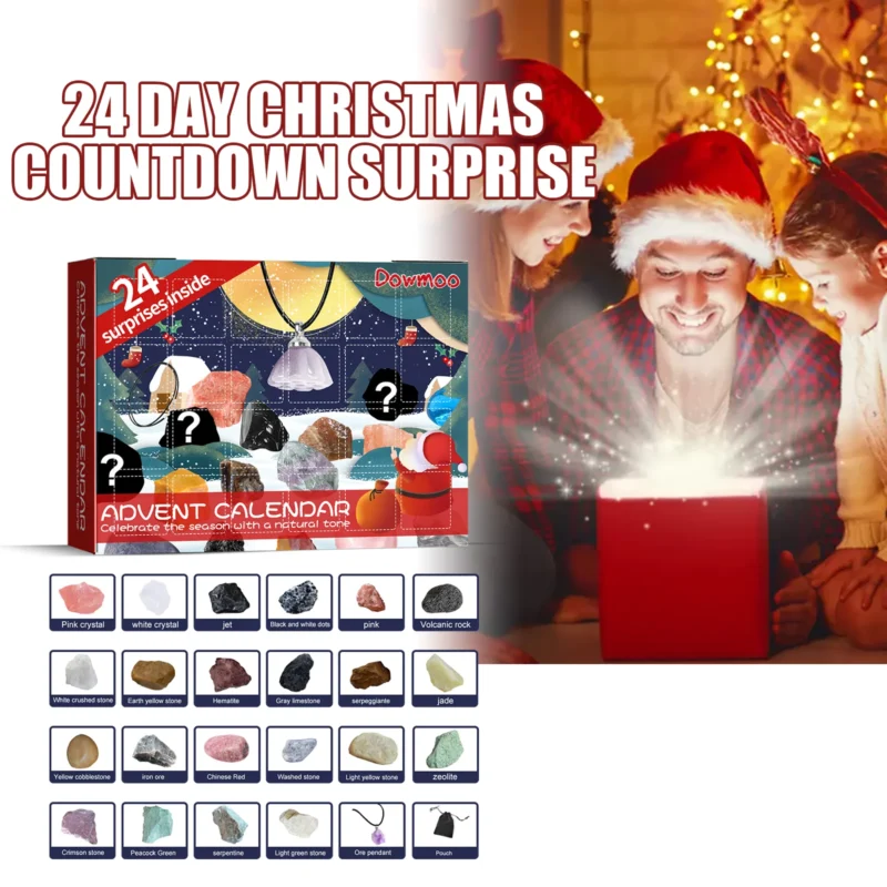 Dowmoo Mineral Christmas Advent Calendar - 24 Blind Box Gift - Image 2