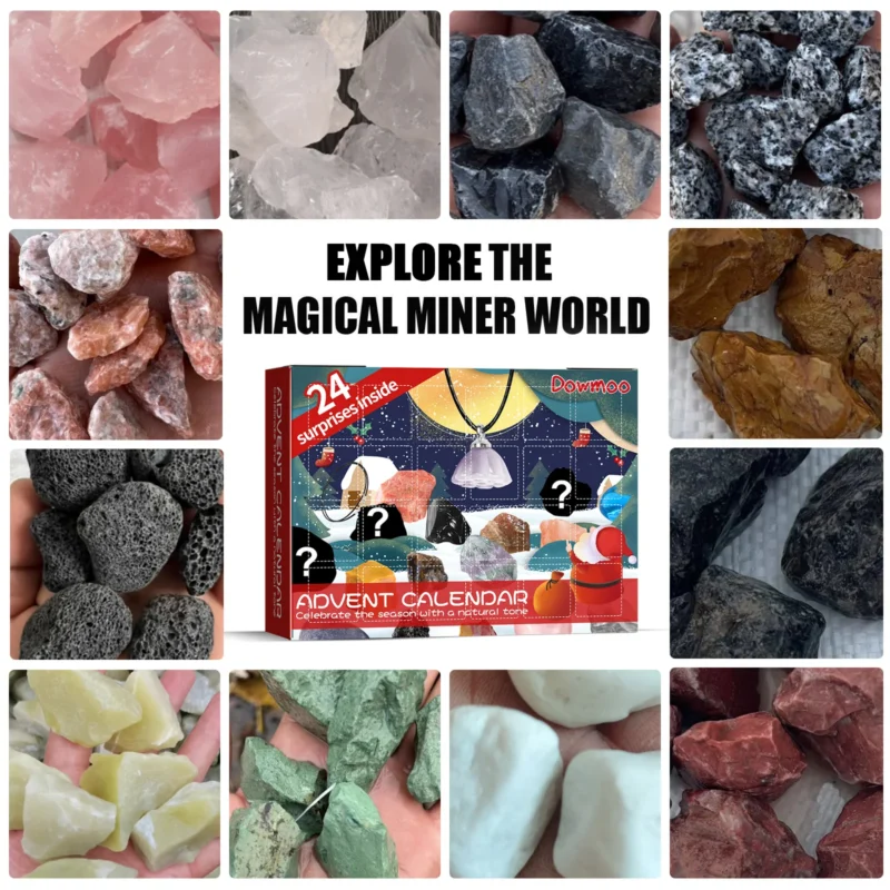 Dowmoo Mineral Christmas Advent Calendar - 24 Blind Box Gift - Image 3