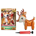 Dowmoo Christmas Balloon Set: Standing Santa, Reindeer, Tree Decor