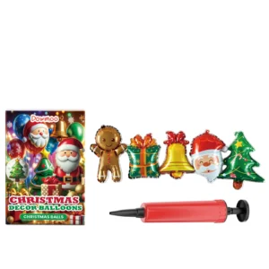 Dowmoo Christmas Stand-Up Balloons: Santa, Reindeer, Tree Decor