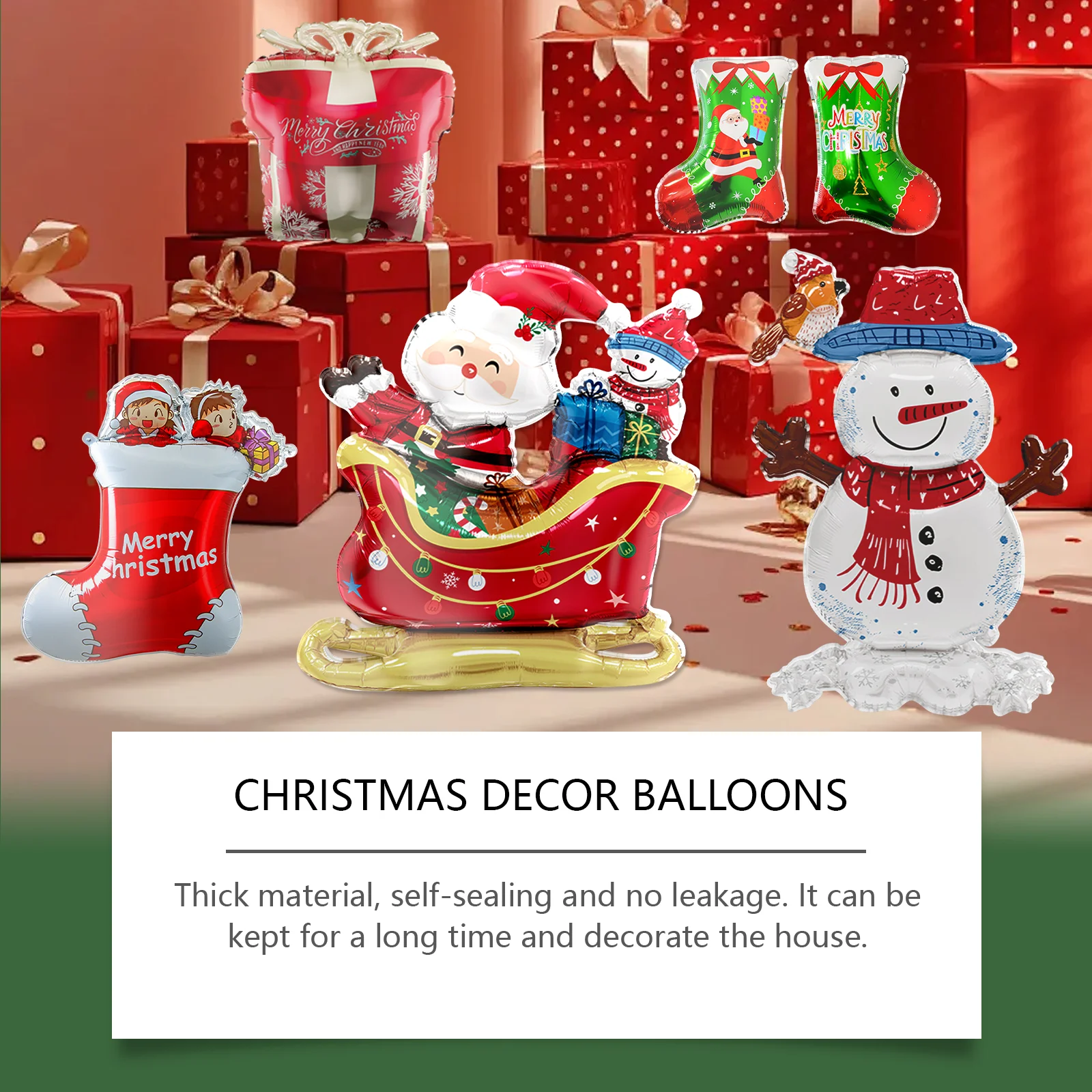 dowmoo christmas balloons santa reindeer DO D02 0007 10 267