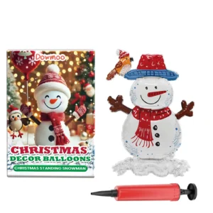 Dowmoo Standing Christmas Balloons: Santa Claus, Reindeer, Tree Decor