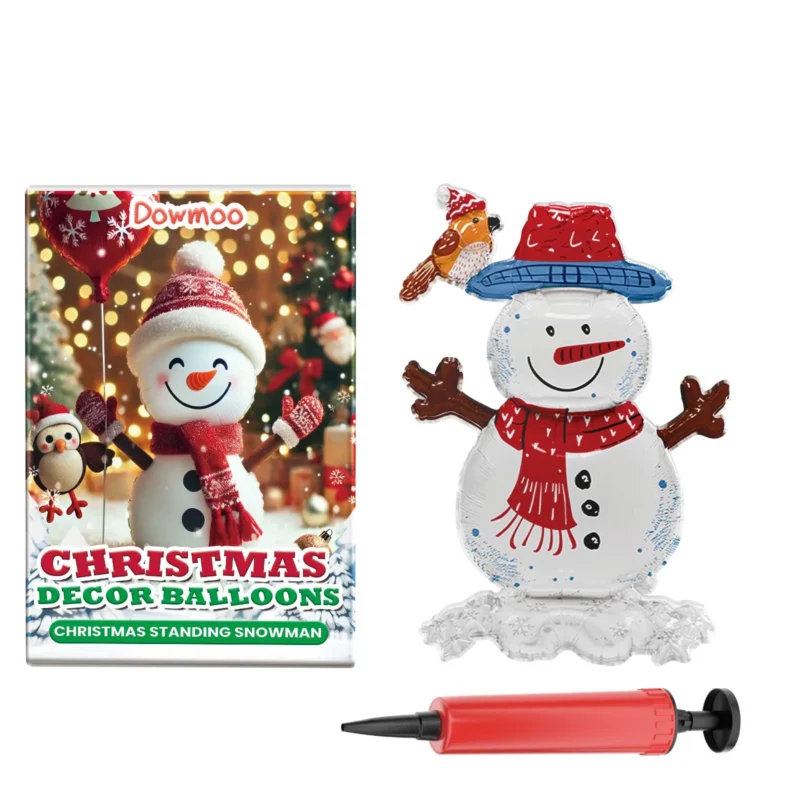 Dowmoo Standing Christmas Balloons: Santa Claus, Reindeer, Tree Decor