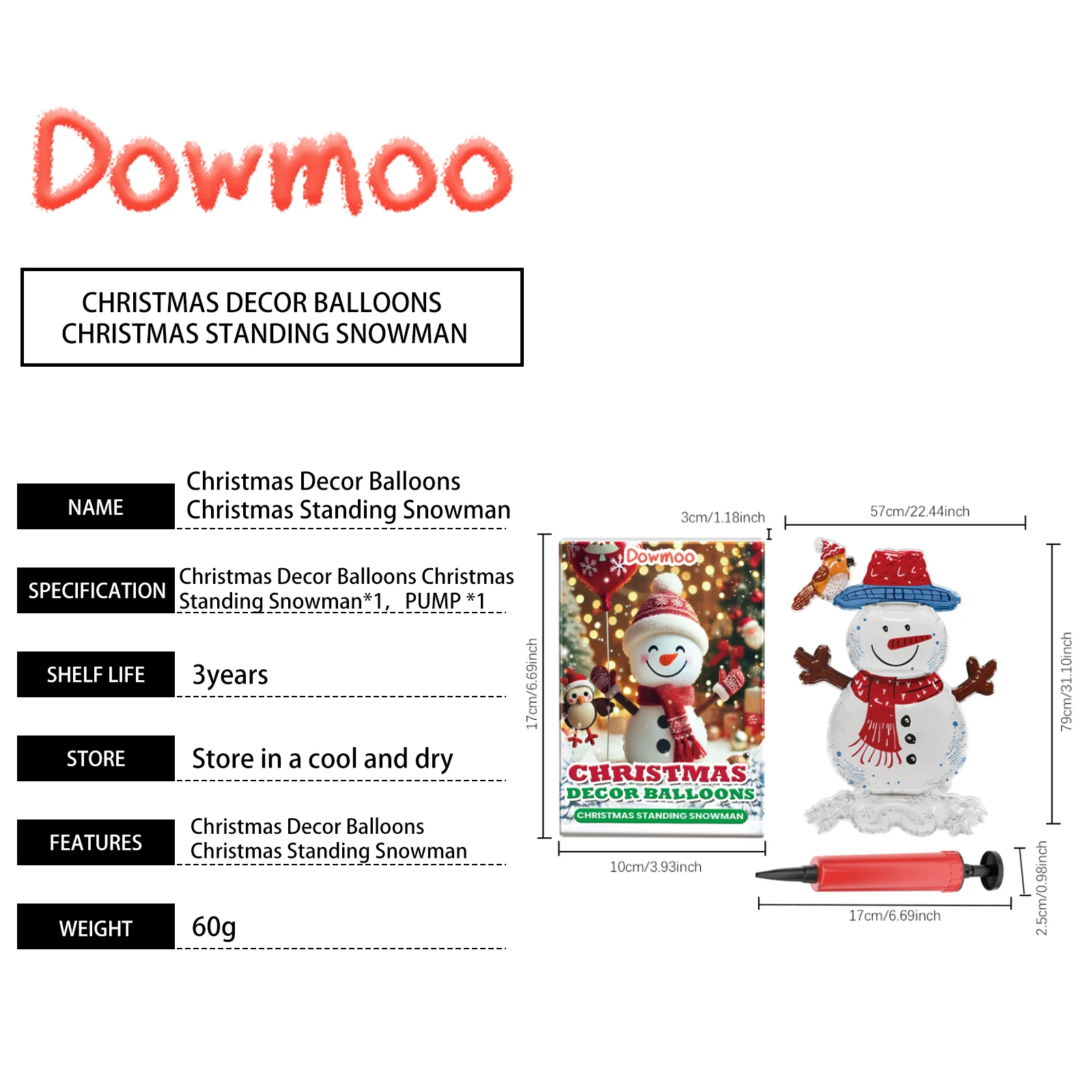 dowmoo christmas balloons santa reindeer DO D02 0007 13 293
