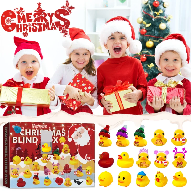 Dowmoo Christmas Ducklings Blind Box - 24 Grid Cartoon Gifts - Image 2