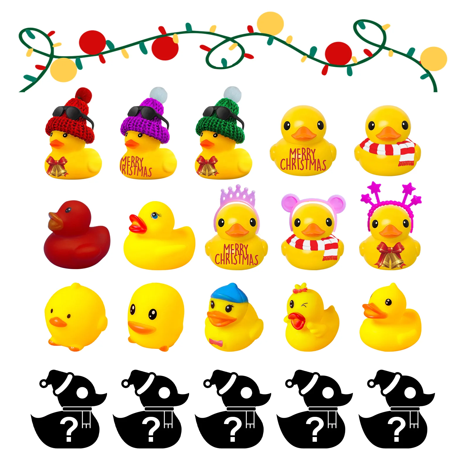 dowmoo christmas blind box 24grid ducklings D标xhy104yx01 小黄鸭降临日历 1454