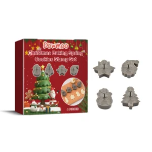 Dowmoo Christmas Slinky Cookie Mold and DIY Cookie Cutter