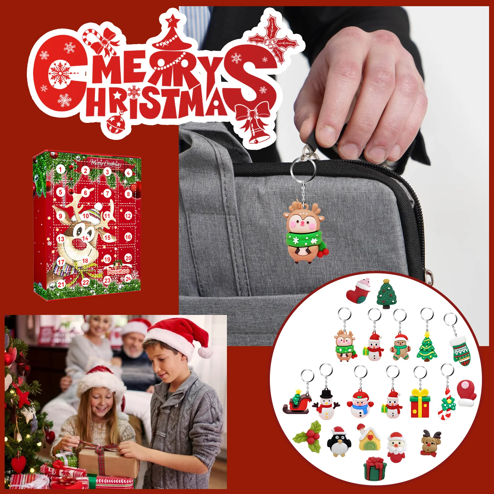 dowmoo christmas keychain blind box etcp1110gc01 圣诞麋鹿临历2020 1582