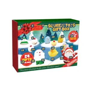 Dowmoo Christmas Knead Gift Box: 24-Cell Countdown Blind Box with Stress Relief Cartoon Toys