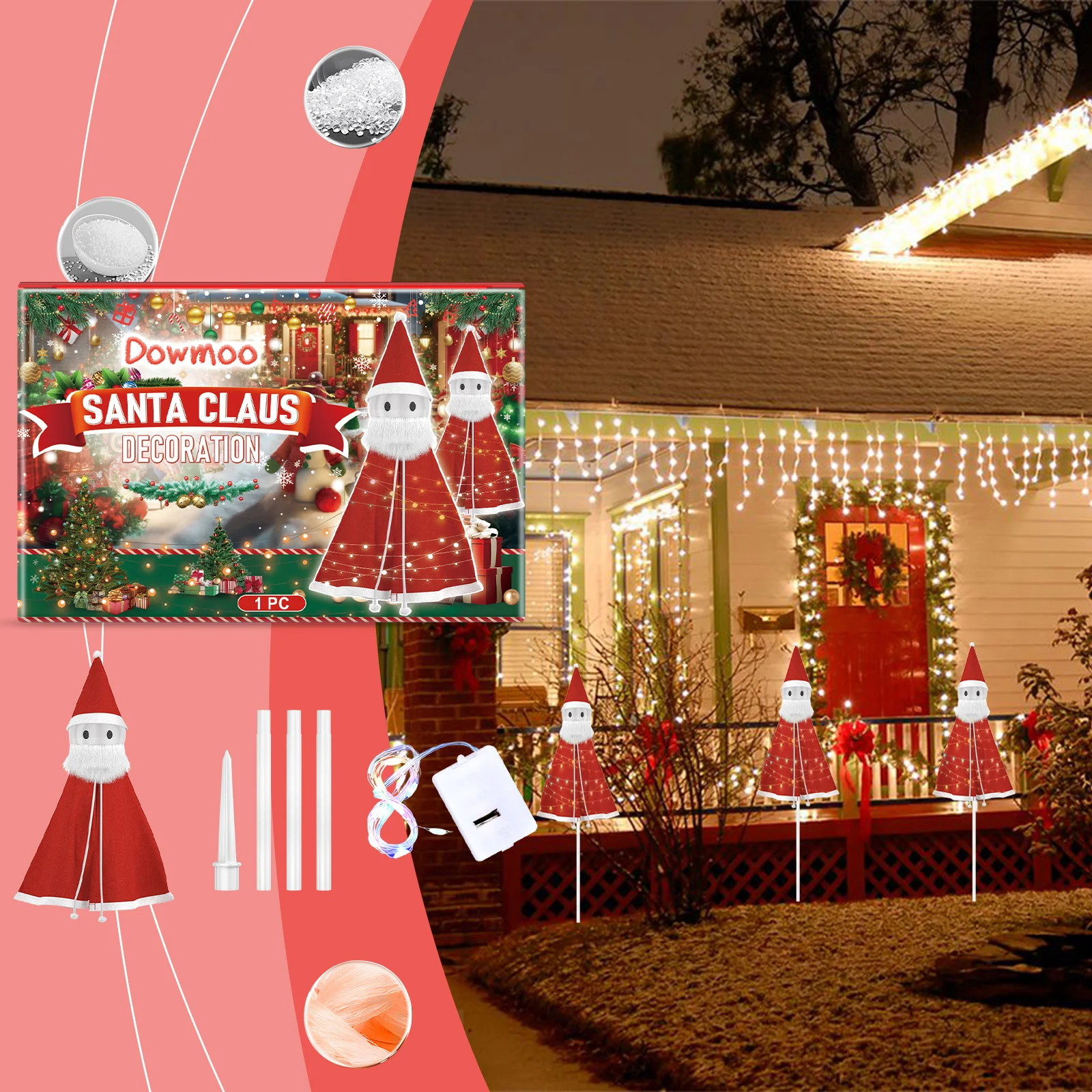 dowmoo christmas santa decorations DO D02 0002 01 558