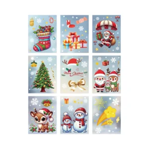 Dowmoo Christmas Window Stickers for Home Glass Door Decoration