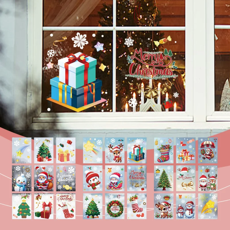 Dowmoo Christmas Window Stickers for Home Glass Door Decoration - Image 4